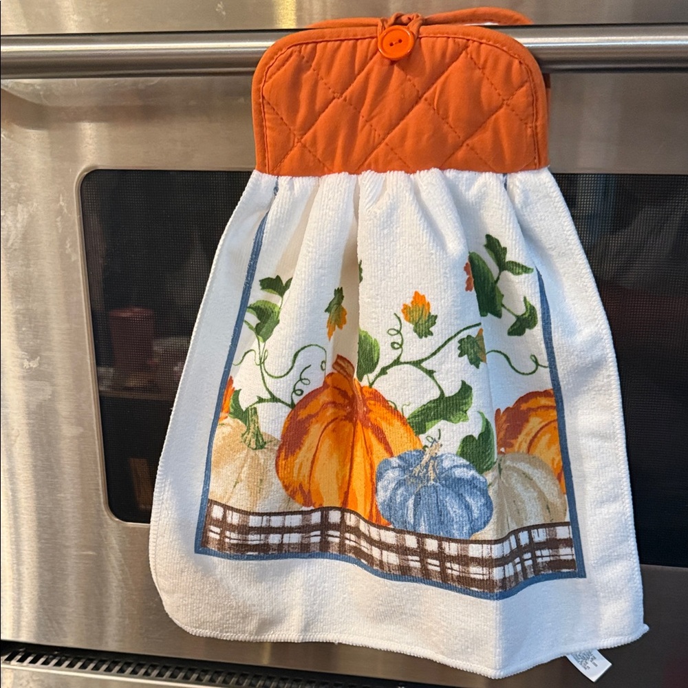 Handmade by momma kitchen towel/potholder